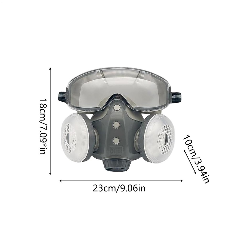 Dustproof integrated respirator Full Face Protective Filter with Goggles