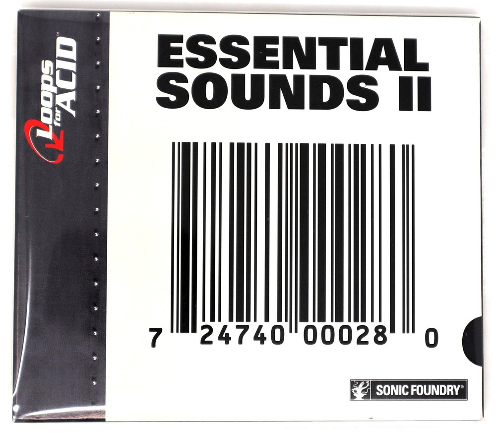 Sonic Foundry Essential Sounds 2 Loops For Acid Sample/Sound Library/Sampling CD