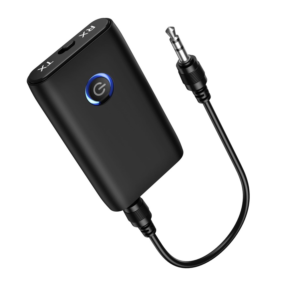 Aux Bluetooth Adapter for Car, Upgraded Bluetooth 5.3 Transmitter Receiver, P...