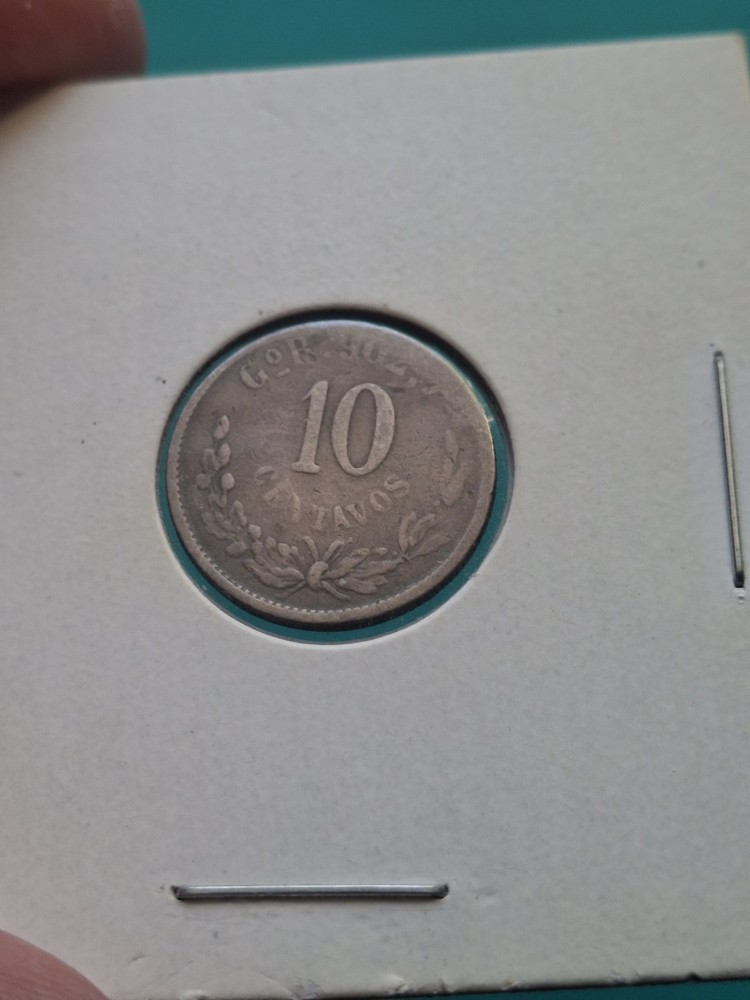 1899 Mexico 10 Centavos GoR Silver Coin ***Rough Shape***