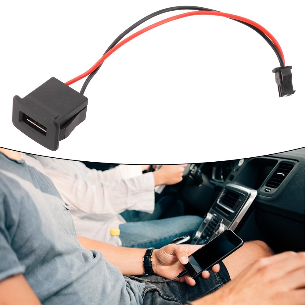 Quick and Easy Installation USB Female Base 2P Socket for All Vehicles