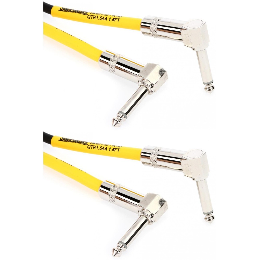 Pro Co EGLL-1.5 Excellines Right Angle to Right Angle Patch Cable (2-Pack) - 1.5