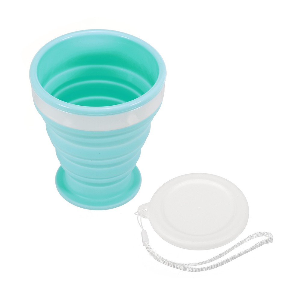 Folding water bottle, 200mL, blue
