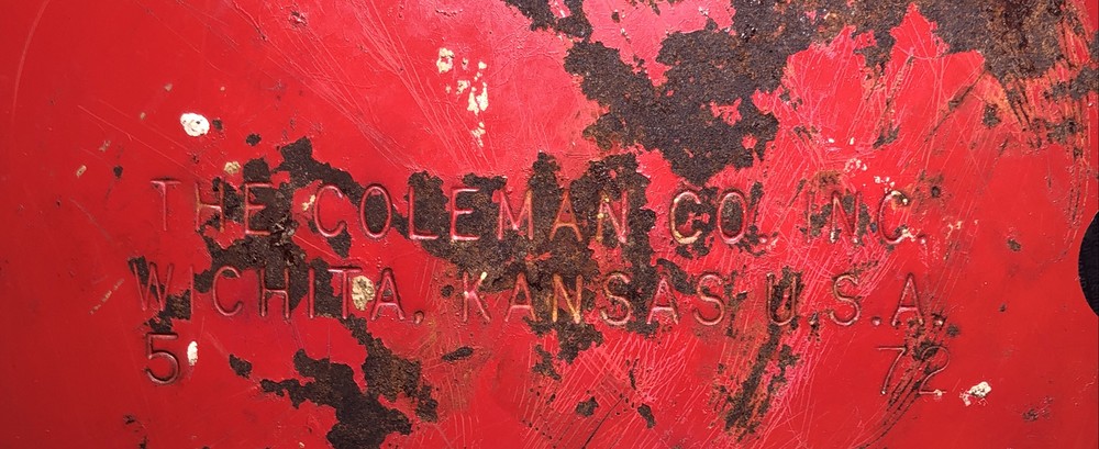 Coleman Model 200A Cherry Red Lantern Born 05/72