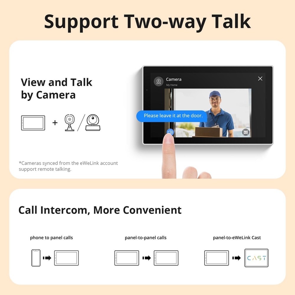 SONOFF NSPanel Pro 4.7 Inch Smart Control Panel 120 Type Built-in Zigbee Gateway