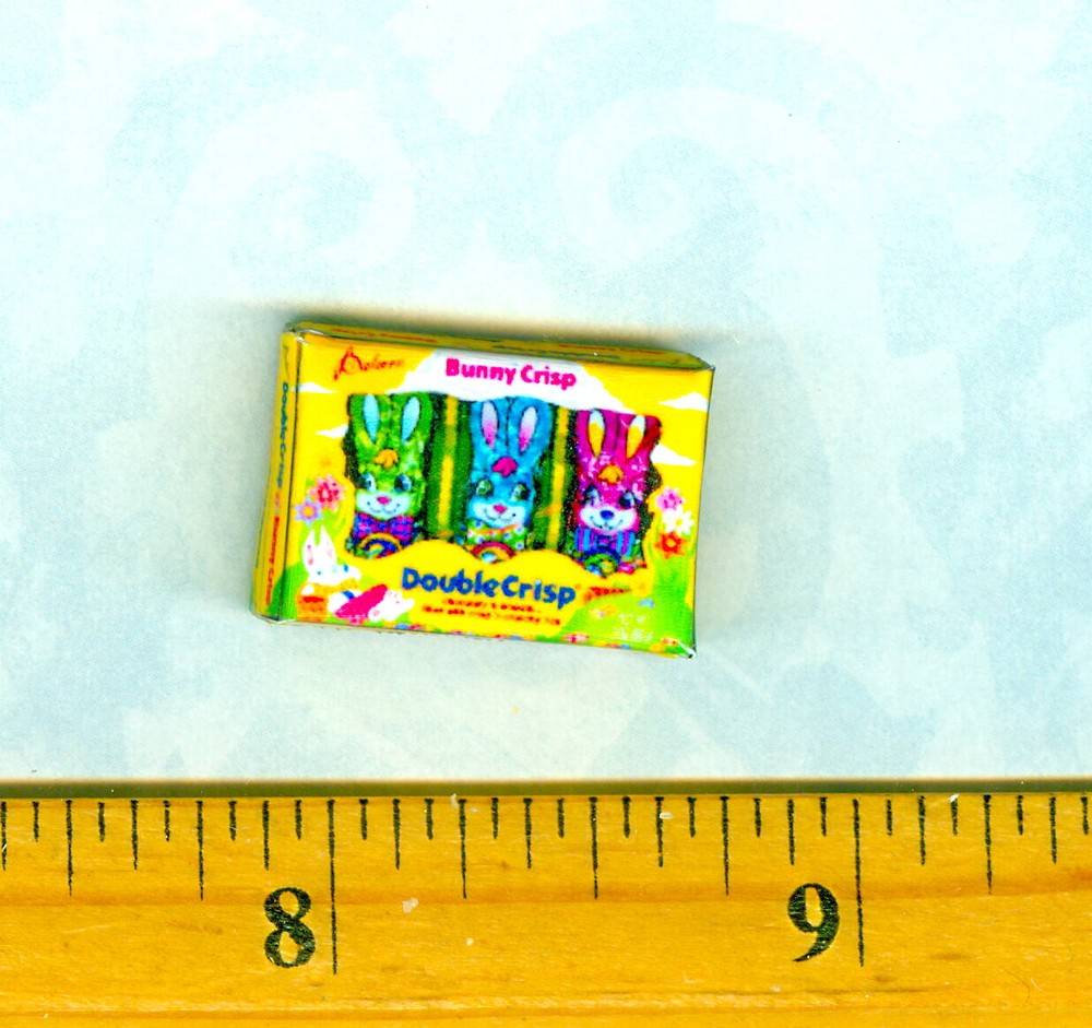 Dollhouse Miniatue Size Easter Bunny Candy Box