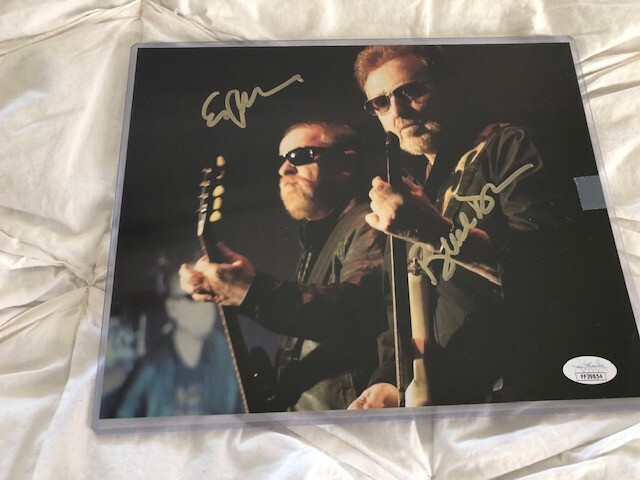 ERIC BLOOM & BUCK DHARMA SIGNED 8X10 (COA BY JSA)
