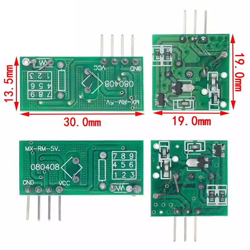 433Mhz Wireless RF Transmitter Module + Receiver Alarm For Arduino DIY 5Pair