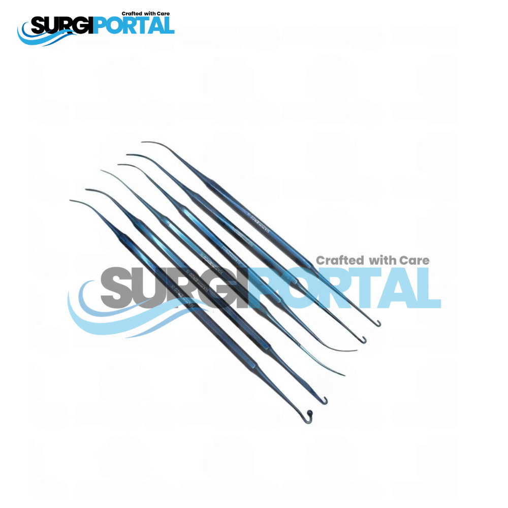 Varady Phlebectomy Extraction Hook Spatula Titanium Coated Plastic instrument