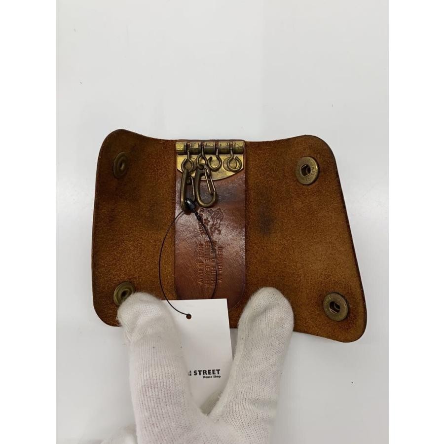 Il Bisonte key case leather brown men's key holder