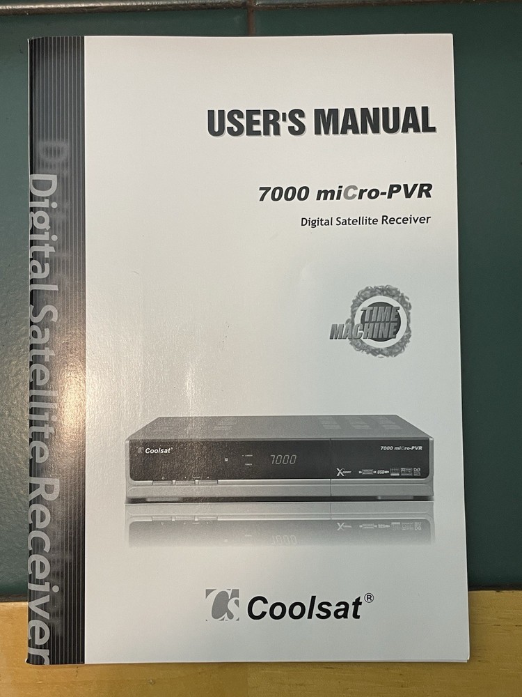 COOLSAT 7000 MICRO-PVR DIGITAL SATELLIET RECEIVER~TIME MACHINE NEW OPEN BOX