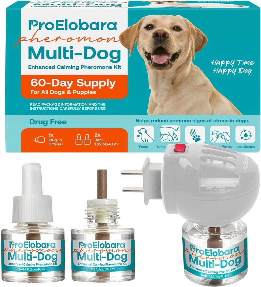 ProElobara Dog Calming Pheromone Plug Diffuser: Medium, White