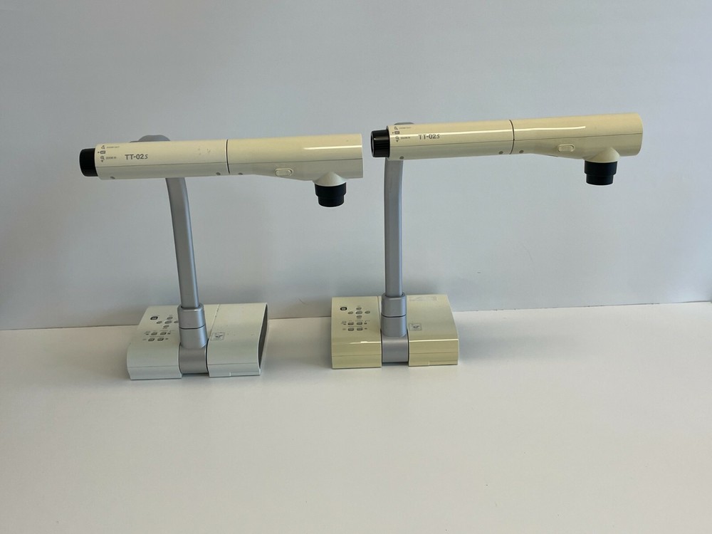 Lot of 2 Elmo Model TT-02S USB VGA Document Camera Visual Presenter