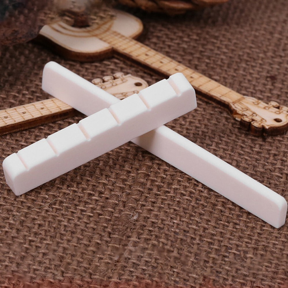 6String Bone Classical Guitar Bridge Saddle And Nut Replacement Parts 80mm 52mm#
