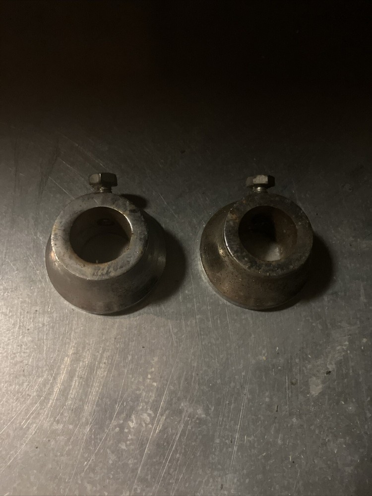 2 VINTAGE 1” WEIGHT PLATE COLLARS STANDARD