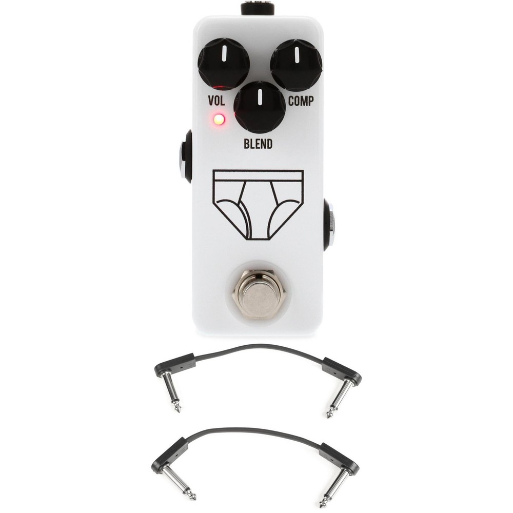 JHS Whitey Tighty Mini FET Compressor Pedal with EBS Patch Cables