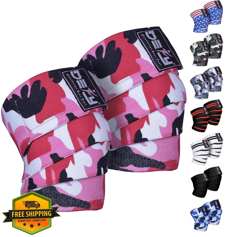 DEFY Weightlifting Knee Wraps Support
