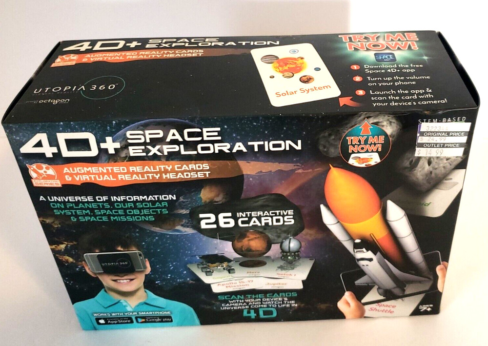 Space Exploration Augmented Reality Cards Virtual Reality 4D Headset Interactive