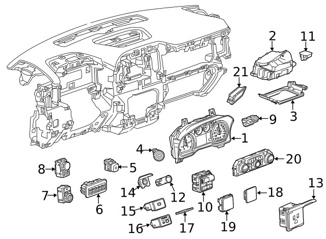 Genuine GM Control Switch 86515222