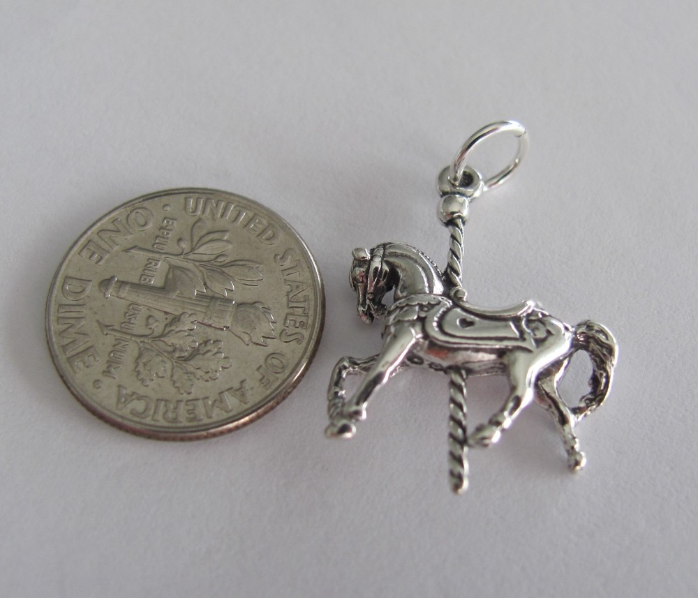Sterling Silver Carousel Horse charm