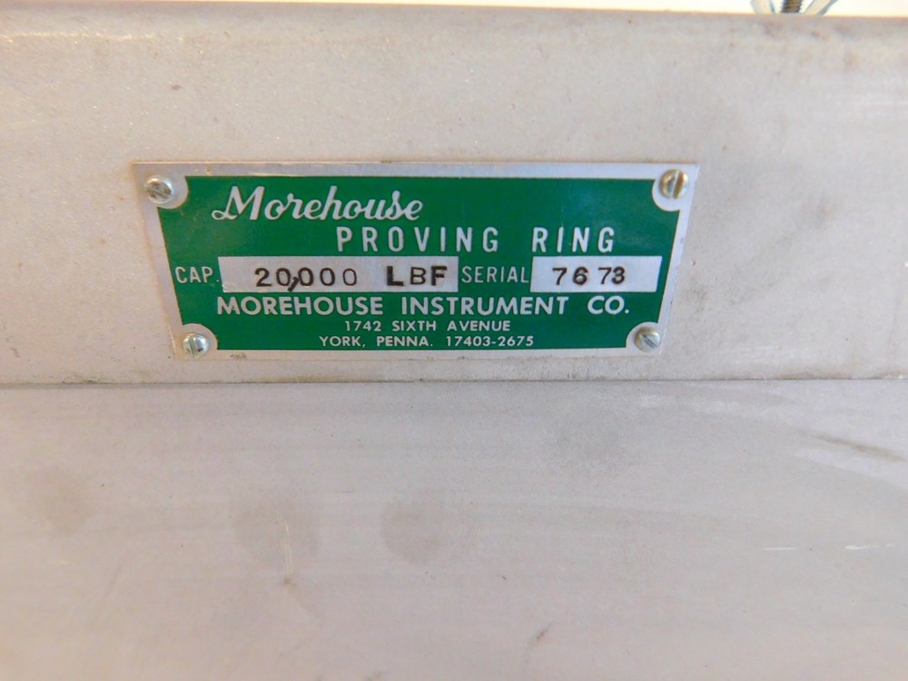 MOREHOUSE PROVING RING CAP 20,000 LBf (VAY6)