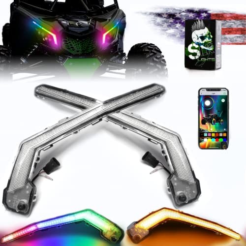 X3 LED Turn Signal with Chasing Color - Bluetooth APP Control - Front