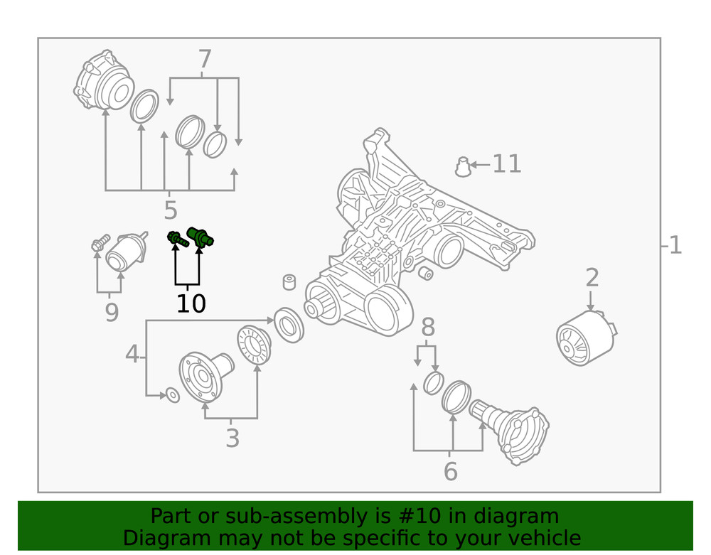 Genuine Audi Speed Sensor 0B0-598-080