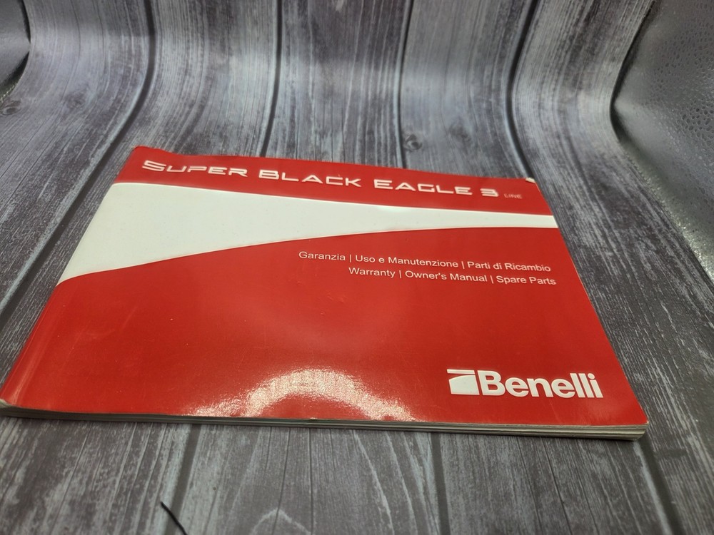 Original BENELLI INSTRUCTION BOOK  Super Black Eagle 3 Owners Manual