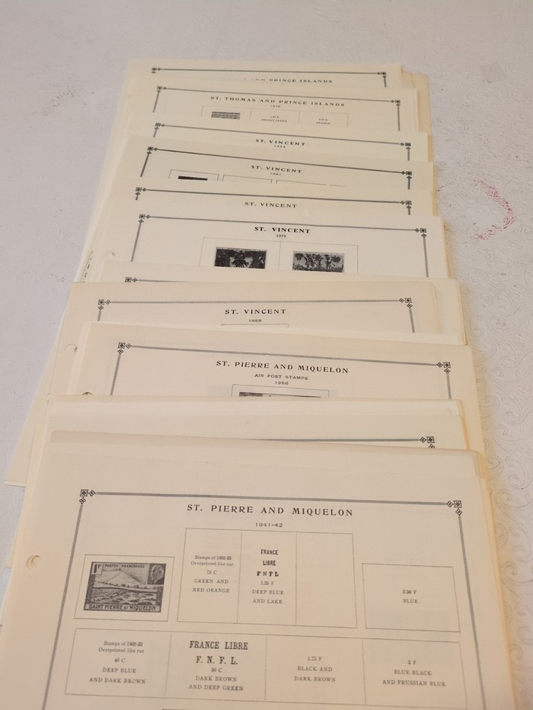 APC Z6426 Scott Internaion pages St Thomas St ierre St Vincents 70 stamps