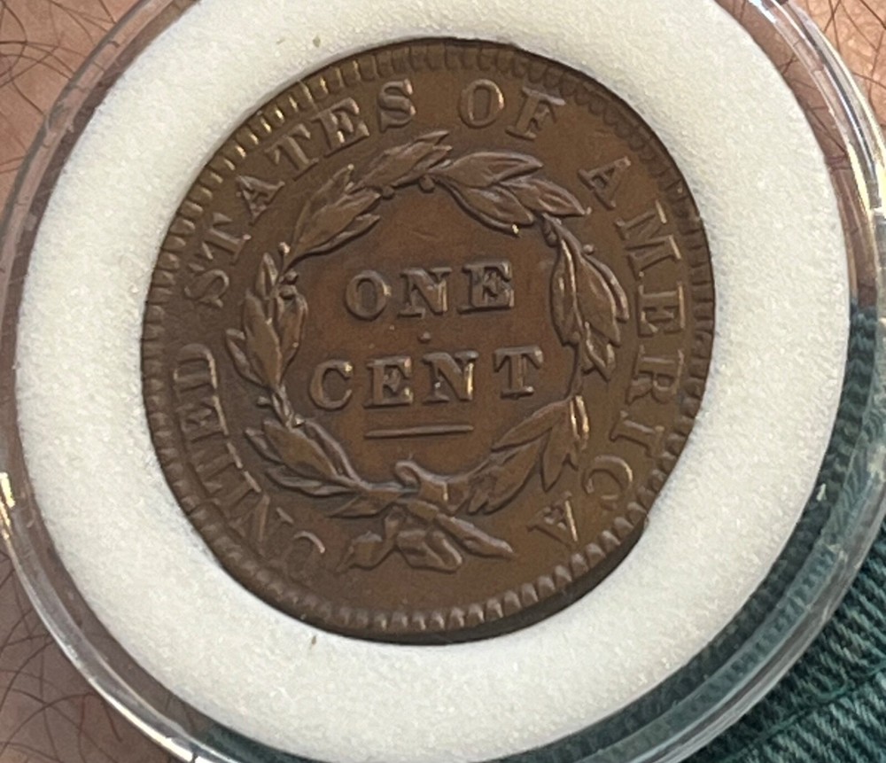 1834 Coronet head large cent , Nice & scarce