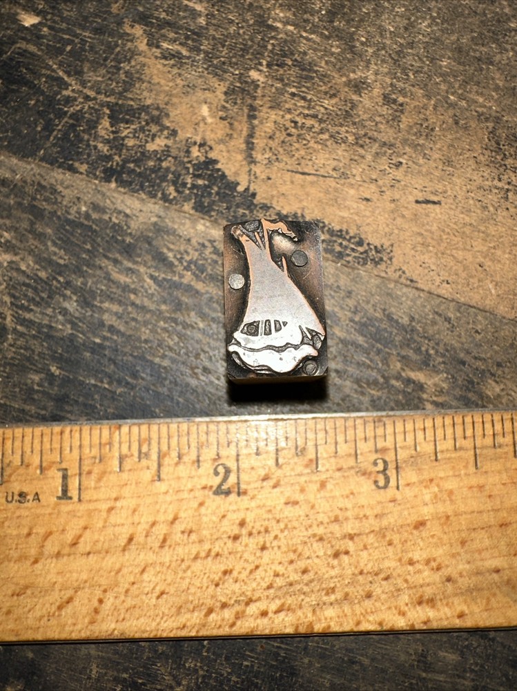 Printing Block “ Small Ship “ Copper Face