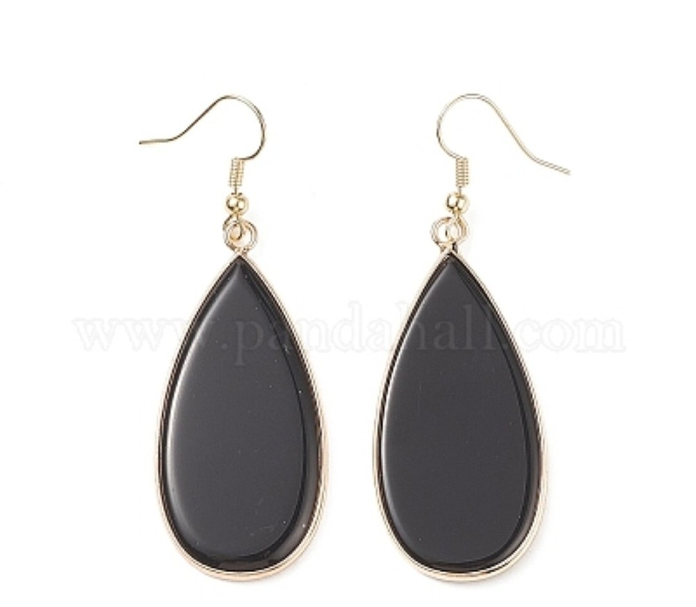 Natural Obsidian Earrings
