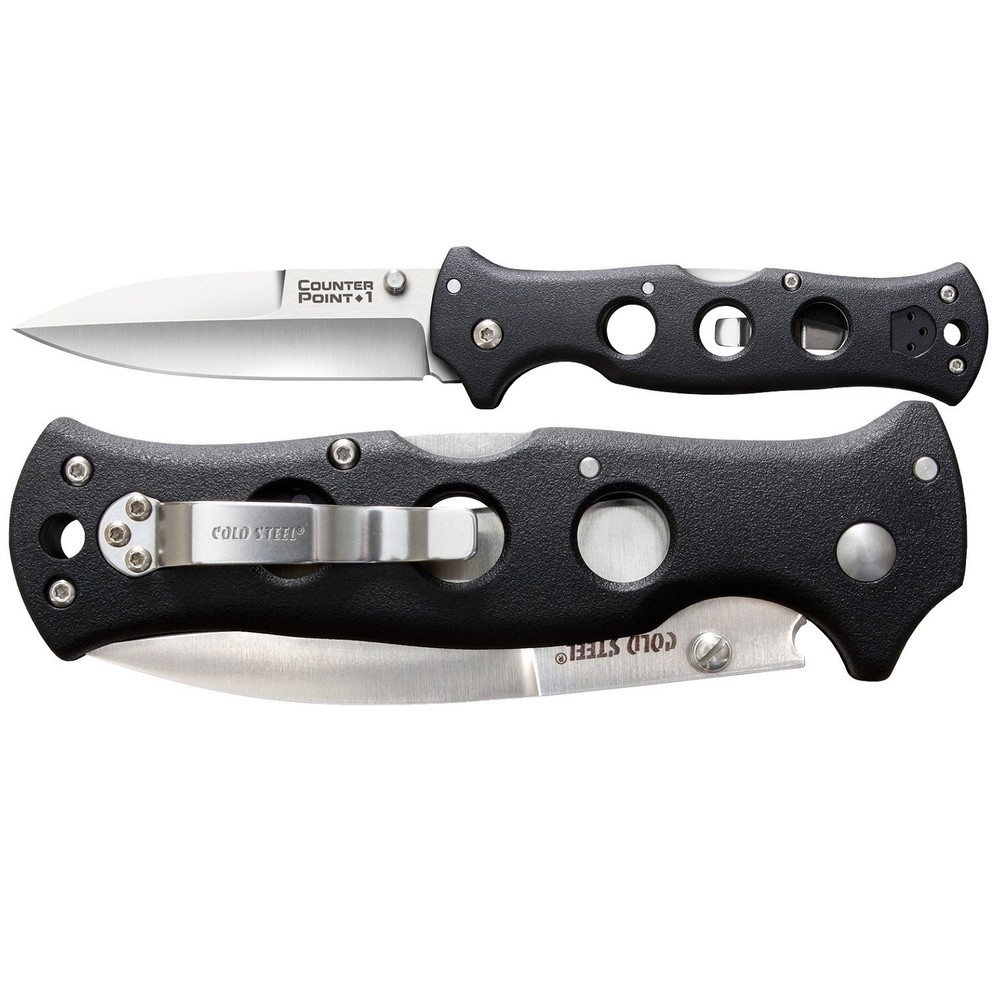 Cold Steel 10AB Counter Point Folder 4.0 In Plain Gfn Handle