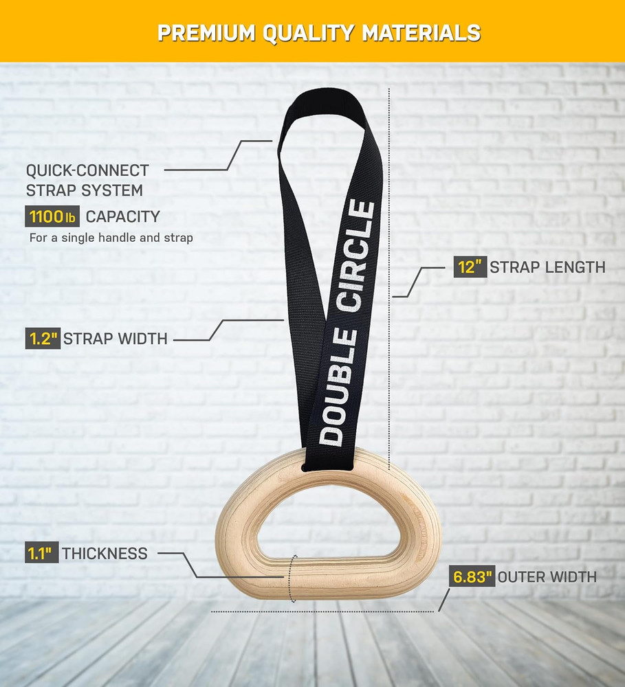 Pull Up Handles - Pull Up Grips, LAT Pull Down Gym Handles Design - Quick Attach