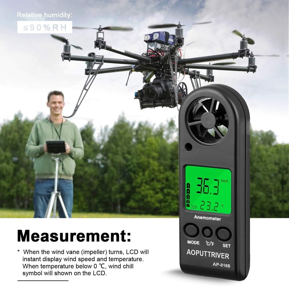 High Precision Handheld Anemometer - Accurate Wind Speed Meter for Outdoor Use