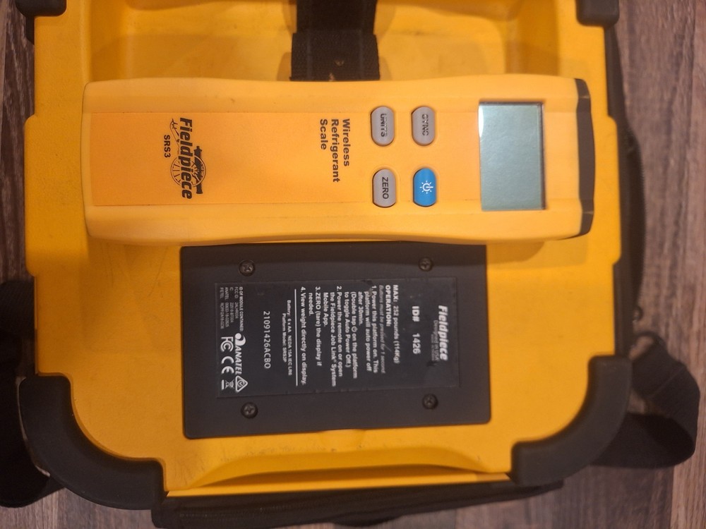 Fieldpiece SRS3 Wireless Refrigerant Scale with Remote