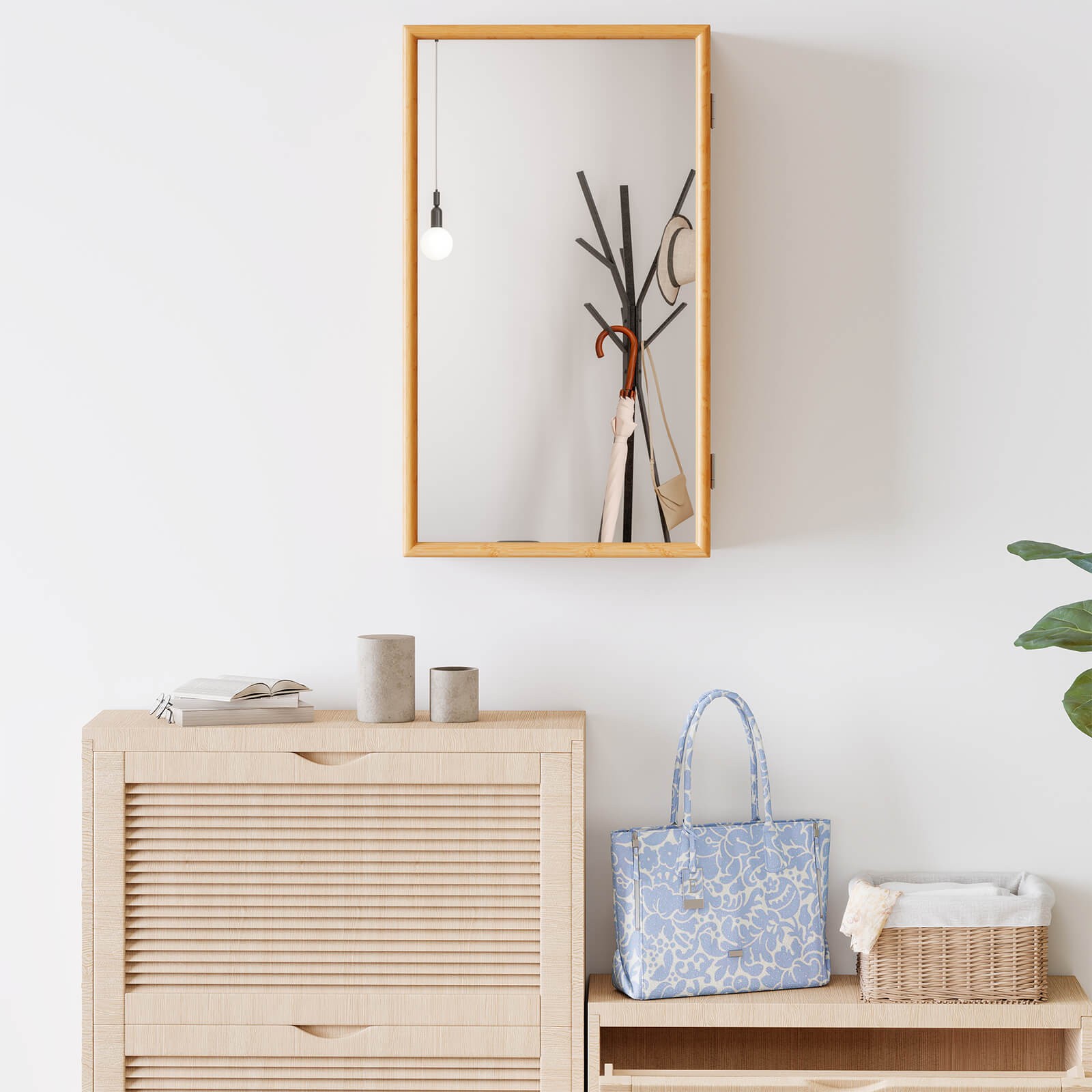 Small Medicine Cabinet w/Mirror Door & Removable Shelves for Compact Spaces