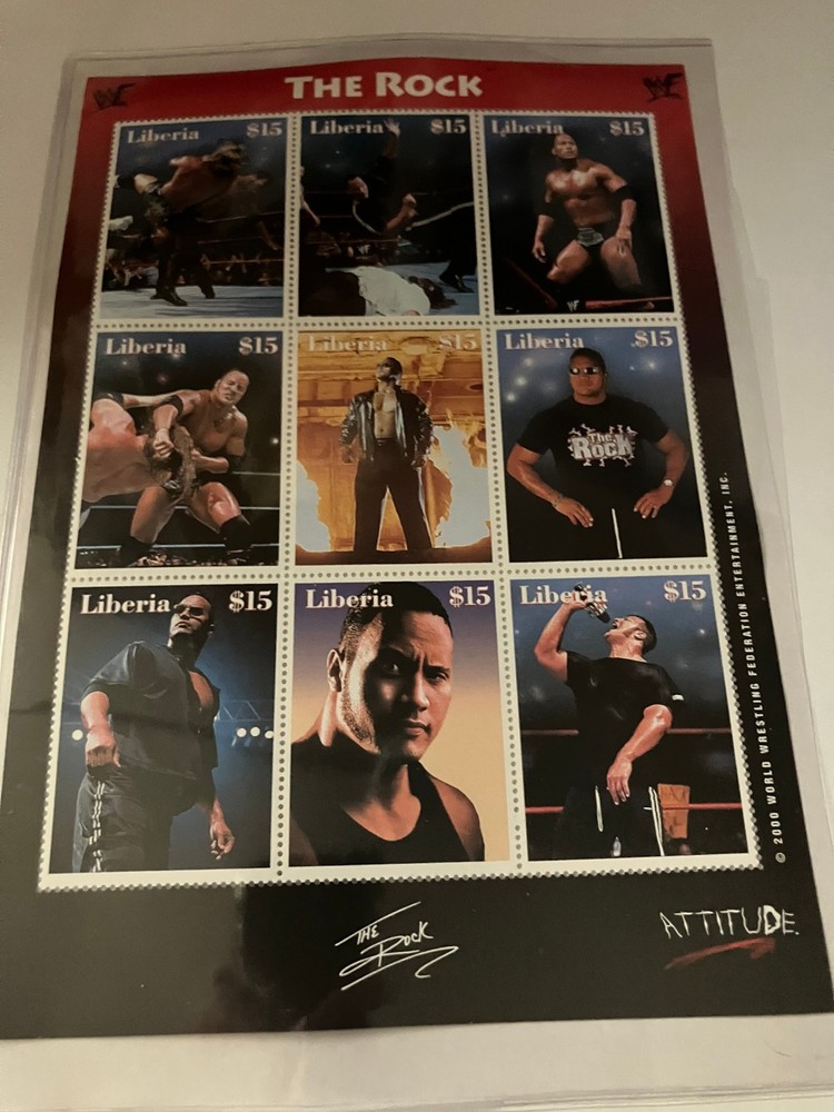 The Rock Commemorative stamps
