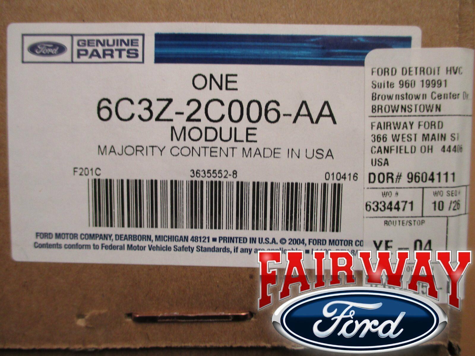 05 thru 07 Super Duty F250 F350 OEM Ford In-Dash Trailer Brake Control Module