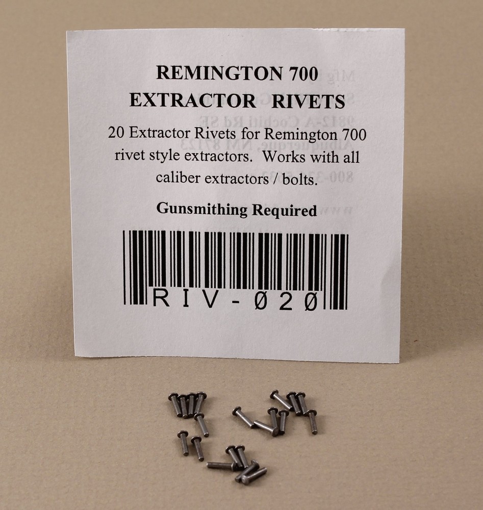 20, Extractor rivets for Remington 700