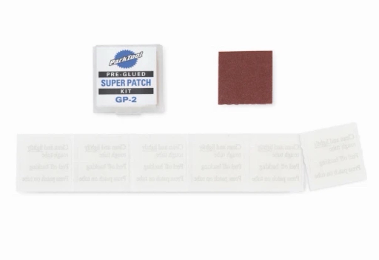 Park Tool GP-2 Pre-Glued Super Patch Kit 3M Adhesive Tube Repair Bike glueless