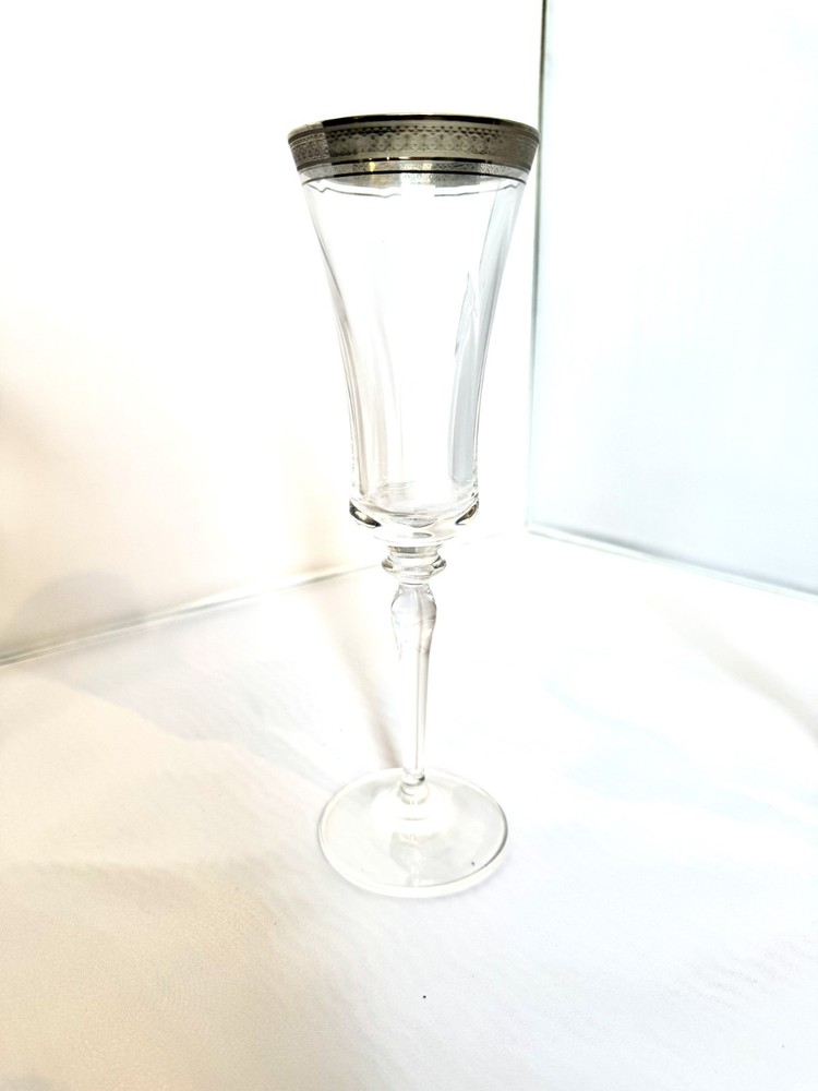 Mikasa Palatial Platinum Fluted Champagne pristine condition 12 available