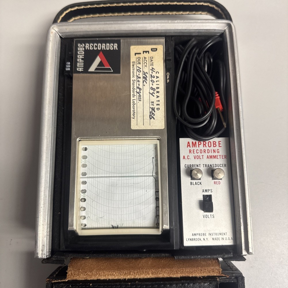 Vintage - AMPROBE Recorder Chart Printer - AC Volt Ammeter (item #80)