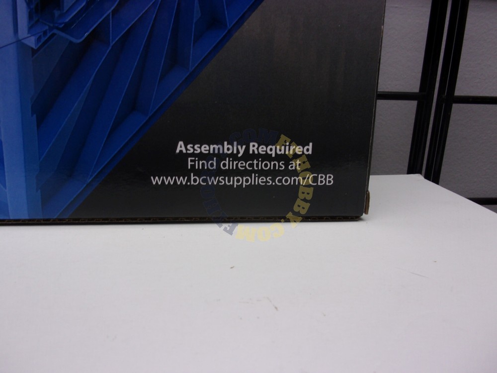 BCW Short Comic Book Storage Plastic Bin Stackable Box Heavy Duty New - BLUE