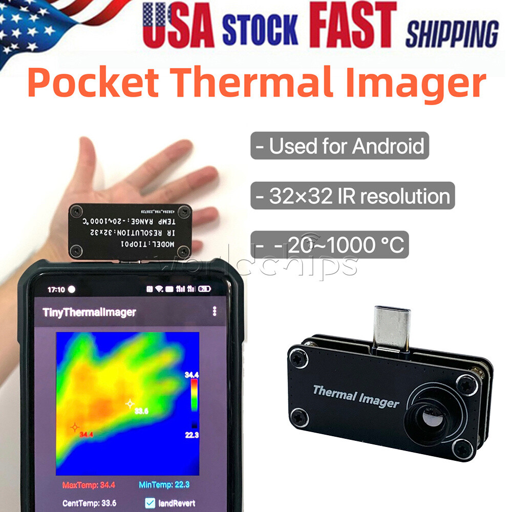 Infrared Thermal Imaging Camera IR Imager USB Type-C for Android Mobile Phone US