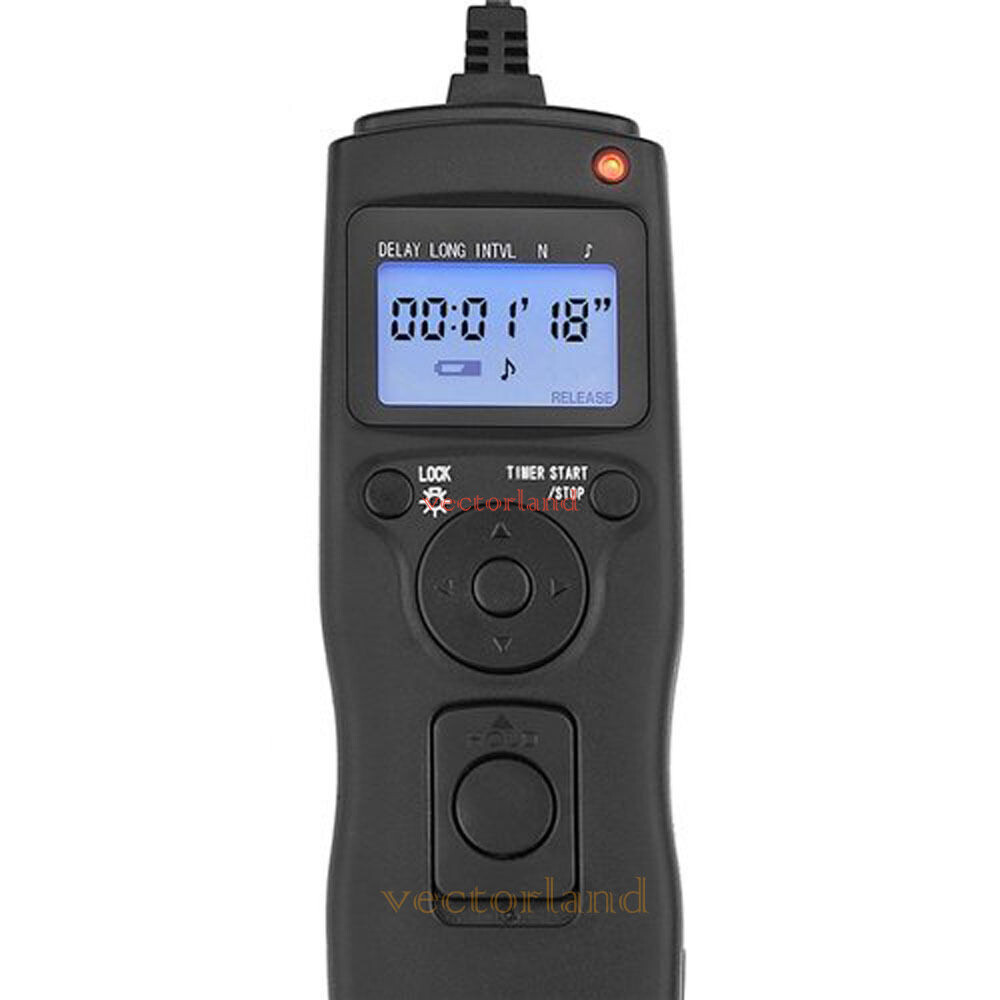 LCD Timer Remote Shutter Release For Nikon D5300 D7100 D3200 D3100 D600 D610 US
