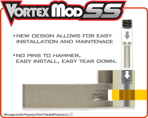 TechT Paintball Vortex Mod SS Upgrade For Tippmann Cyclone Feed System