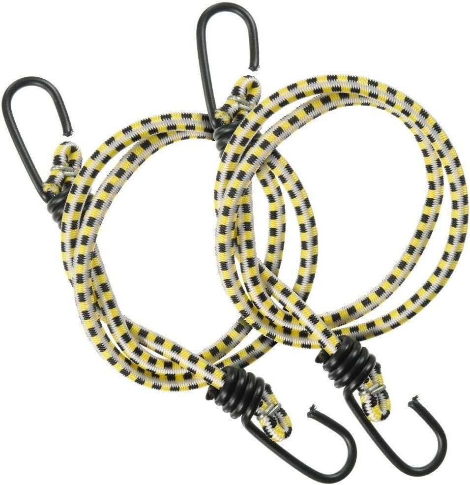 Versatile 36” Multicolor Bungee Cord - UV Resistant, 2 Pack for All Your Needs