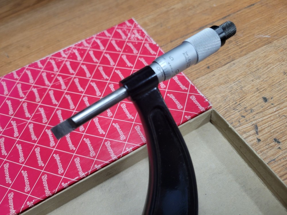 STARRETT NO. 486 BLADE MICROMETER .001 / 4 - 5 "
