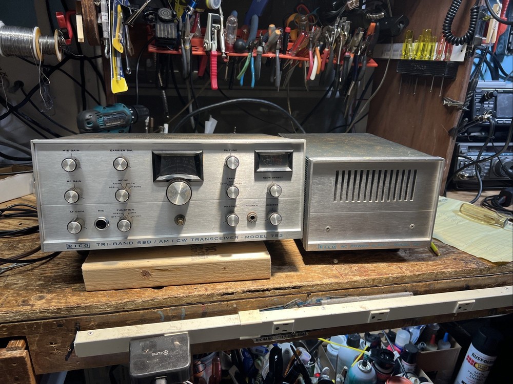 Eico Tri-Band SSB/AM/CW 753 Transceiver